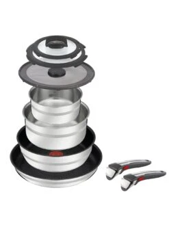 Tefal Jamie Oliver By Tefal Ingenio 9 Piece Removable Handle, Stackable Induction Compatible Pan Set -FurniHaven Shop VLJPA SQ7 0000000088 NO COLOR SLd5