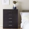 Everyday Panama 5 Drawer Chest - Black - FSC® Certified -FurniHaven Shop VLJPT SQ1 0000000004 BLACK RSr