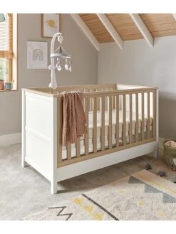 Mamas & Papas Harwell 3 Piece Furniture Range - White/Natural -FurniHaven Shop VLNS4 SQ4 0000000584 WHITE NATURAL SLd
