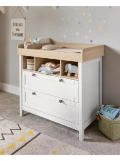 Mamas & Papas Harwell 3 Piece Furniture Range - White/Natural -FurniHaven Shop VLNS4 SQ6 0000000584 WHITE NATURAL SLd2