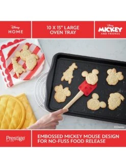 Prestige Disney Bake With Mickey Mouse Large 10 X 15" Baking Tray - Red & Black -FurniHaven Shop VLOS3 SQ5 0000000088 NO COLOR SLd3