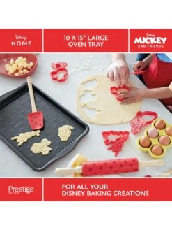 Prestige Disney Bake With Mickey Mouse Large 10 X 15" Baking Tray - Red & Black -FurniHaven Shop VLOS3 SQ6 0000000088 NO COLOR SLd4