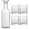 Luigi Bormioli Bach Whisky Set, 1 X 700ml Carafe And 4 X 335ml Glasses, 5 Piece Set -FurniHaven Shop VLOX0 SQ1 0000000088 NO COLOR SLf