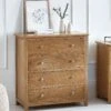 Julian Bowen Mallory 4 Drawer Chest -FurniHaven Shop VLTP9 SQ1 0000000006 OAK RSr
