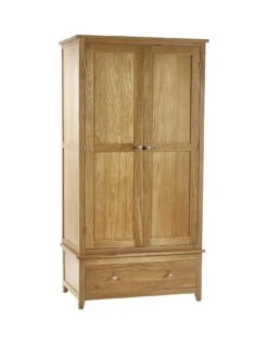 Julian Bowen Mallory 2 Door 1 Drawer Wardrobe -FurniHaven Shop VLTPC SQ2 0000000006 OAK SLf