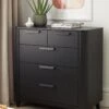 Carina 2 + 3 Drawer Chest - Black 2 Carina 2 + 3 Drawer Chest - Black -FurniHaven Shop VMD8U SQ1 0000000004 BLACK RSr