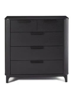 Carina 2 + 3 Drawer Chest - Black -FurniHaven Shop VMD8U SQ2 0000000004 BLACK SLf