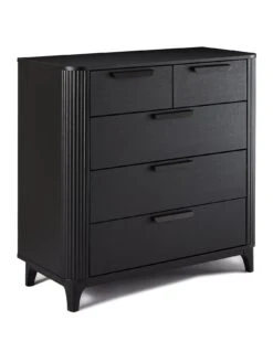 Carina 2 + 3 Drawer Chest - Black -FurniHaven Shop VMD8U SQ3 0000000004 BLACK SLa