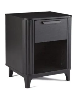 Carina 1 Drawer Bedside Chest - Black -FurniHaven Shop VMD95 SQ3 0000000004 BLACK SLa