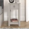 GFW Clovelly Side Table - Light Grey -FurniHaven Shop VMPGM SQ1 0000000215 LIGHT GREY RSr