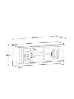 GFW Amelie Tv Unit (up To 49") -FurniHaven Shop VND2V SQ6 0000000005 GREY SLd3