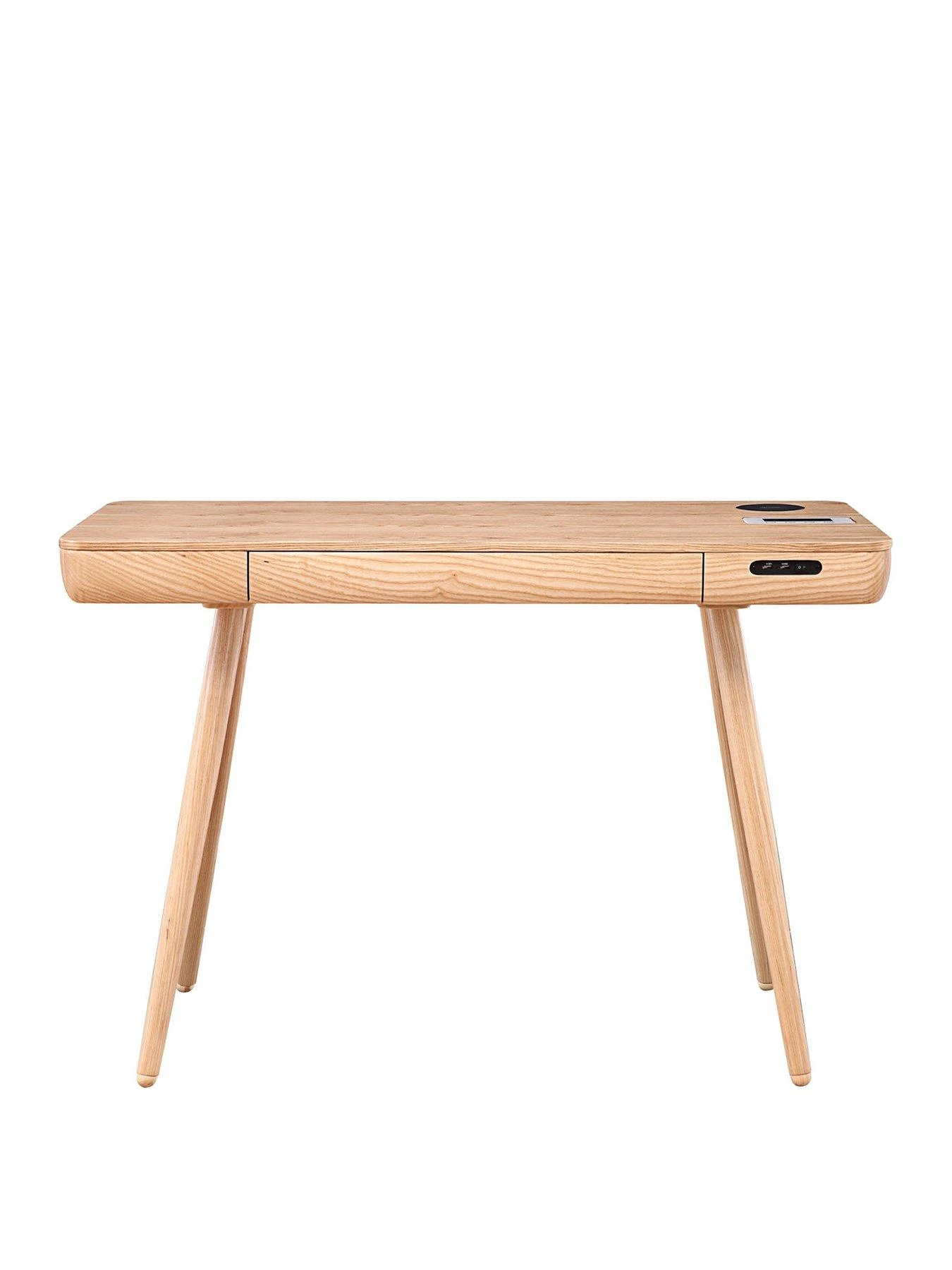 Jual San Francisco Smart Desk With Wireless Charging And Bluetooth Speakers - Oak 4 Jual San Francisco Smart Desk With Wireless Charging And Bluetooth Speakers - Oak - Image 2