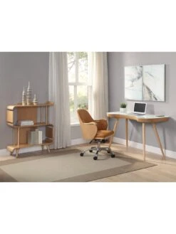 Jual San Francisco Executive Curve Desk -FurniHaven Shop VNGUT SQ4 0000000006 OAK SLd1