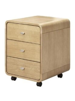 Jual Helsinki 3 Drawer Side Table -FurniHaven Shop VNGVC SQ2 0000000006 OAK SLf