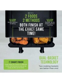 Tower 10.4L Dual Air Fryer (Exclusive) -FurniHaven Shop VNLLQ SQ3 0000000099 N A SLd1