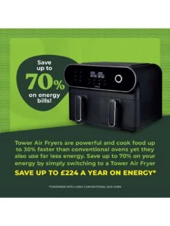 Tower 10.4L Dual Air Fryer (Exclusive) -FurniHaven Shop VNLLQ SQ5 0000000099 N A SLd3