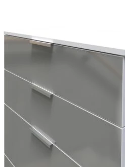 SWIFT Adair Ready Assembled 4 Drawer Deep Chest -FurniHaven Shop VNOEQ SQ4 0000000563 GREY GLOSS SLd