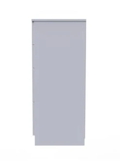 SWIFT Adair Ready Assembled 4 Drawer Deep Chest -FurniHaven Shop VNOEQ SQ6 0000000563 GREY GLOSS SLd2