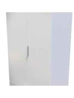 SWIFT Adair Ready Assembled 2 Door 2 Drawer Wardrobe -FurniHaven Shop VNOES SQ4 0000000563 GREY GLOSS SLd