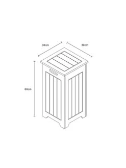 Lloyd Pascal Groove Slim Line Laundry Bin 15 Lloyd Pascal Groove Slim Line Laundry Bin -FurniHaven Shop VNOF4 SQ7 0000000005 GREY SLd5