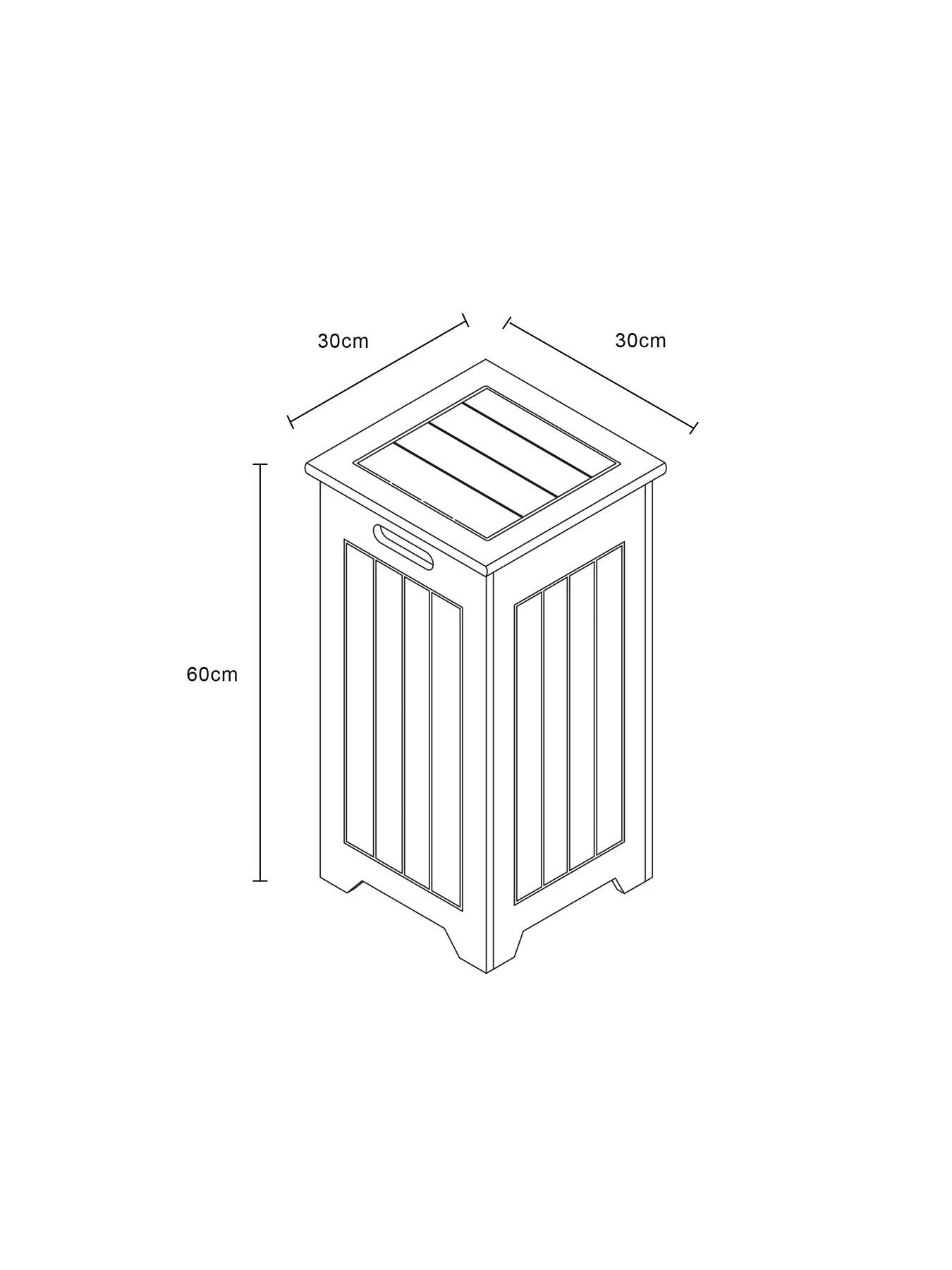 Lloyd Pascal Groove Slim Line Laundry Bin 9 Lloyd Pascal Groove Slim Line Laundry Bin - Image 7