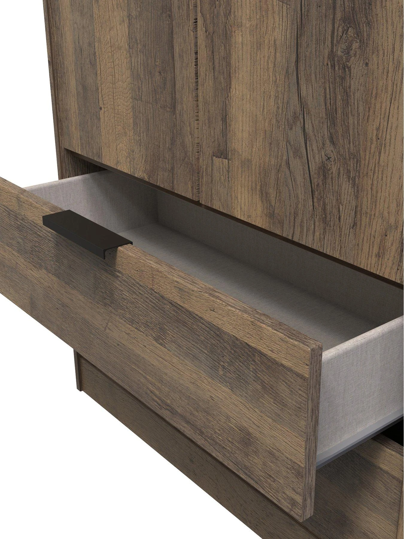 SWIFT Emerson Ready Assembled 2 Door 2 Drawer Wardrobe - Image 5