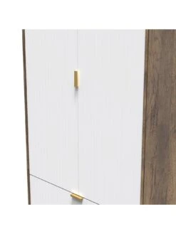 SWIFT Andie Ready Assembled 2 Door 2 Drawer Wardrobe -FurniHaven Shop VNOFF SQ4 0000000013 WHITE SLd