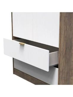 SWIFT Andie Ready Assembled 2 Door 2 Drawer Wardrobe -FurniHaven Shop VNOFF SQ6 0000000013 WHITE SLd2