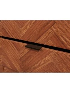 Lloyd Pascal Chevron 6 Drawer Chest With Metal Legs -FurniHaven Shop VNOFY SQ6 0000000143 BROWN SLd2