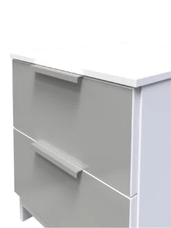 SWIFT Adair Ready Assembled 2 Drawer Bedside Cabinet 9 SWIFT Adair Ready Assembled 2 Drawer Bedside Cabinet -FurniHaven Shop VNOGD SQ4 0000000563 GREY GLOSS SLd