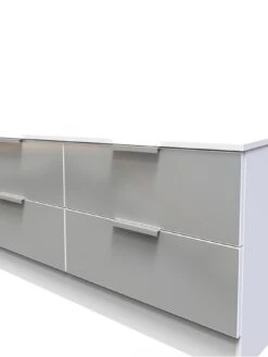 SWIFT Adair Ready Assembled 4 Drawer Bed Box 9 SWIFT Adair Ready Assembled 4 Drawer Bed Box -FurniHaven Shop VNOGF SQ4 0000000563 GREY GLOSS SLd