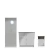 SWIFT Verity Ready Assembled 3 Piece Package - 2 Door Wardrobe, 3 Drawer Chest And Bedside Table -FurniHaven Shop VNOGH SQ2 0000000563 GREY GLOSS SLf