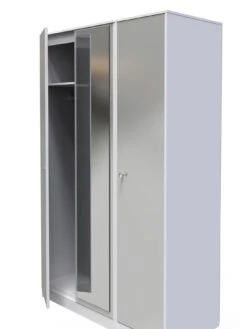 SWIFT Verity Part Assembled 3 Door Mirrored Wardrobe -FurniHaven Shop VNOGQ SQ5 0000000563 GREY GLOSS SLd1