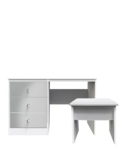SWIFT Verity Ready Assembled 2 Piece Dressing Table And Stool Set