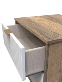 SWIFT Andie Ready Assembled Bedroom Package 1 (2 X 2 Drawer Bedside, 5 Drawer Chest) -FurniHaven Shop VNOH4 SQ6 0000000013 WHITE SLd2