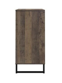 SWIFT Emerson Ready Assembled 5 Drawer Tallboy -FurniHaven Shop VNOH6 SQ6 0000014817 VINTAGE OAK SLd2