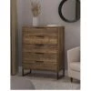 SWIFT Emerson Ready Assembled 5 Drawer Chest -FurniHaven Shop VNOH7 SQ2 0000014817 VINTAGE OAK SLf