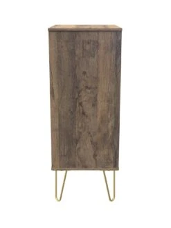 SWIFT Andie Ready Assembled 5 Drawer Tallboy -FurniHaven Shop VNOHL SQ6 0000000013 WHITE SLd2