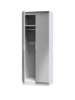 SWIFT Adair Ready Assembled 3 Piece Set - Bedside, Chest Of Drawers & Wardrobe -FurniHaven Shop VNOIB SQ3 0000000563 GREY GLOSS SLa