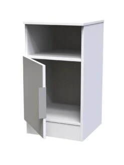 SWIFT Adair Ready Assembled 4 Piece Set - 2x Bedside, Chest Of Drawers & Wardrobe -FurniHaven Shop VNOIC SQ3 0000000563 GREY GLOSS SLa