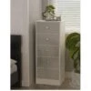 SWIFT Verity Ready Assembled 5 Drawer Tallboy -FurniHaven Shop VNOIM SQ2 0000000563 GREY GLOSS SLf