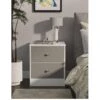SWIFT Verity Ready Assembled 2 Drawer Bedside Cabinet 2 SWIFT Verity Ready Assembled 2 Drawer Bedside Cabinet -FurniHaven Shop VNOIN SQ2 0000000563 GREY GLOSS SLf