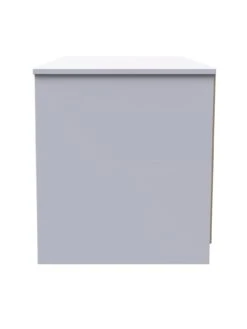 SWIFT Verity Ready Assembled 2 Drawer Bedside Cabinet -FurniHaven Shop VNOIN SQ6 0000000563 GREY GLOSS SLd2