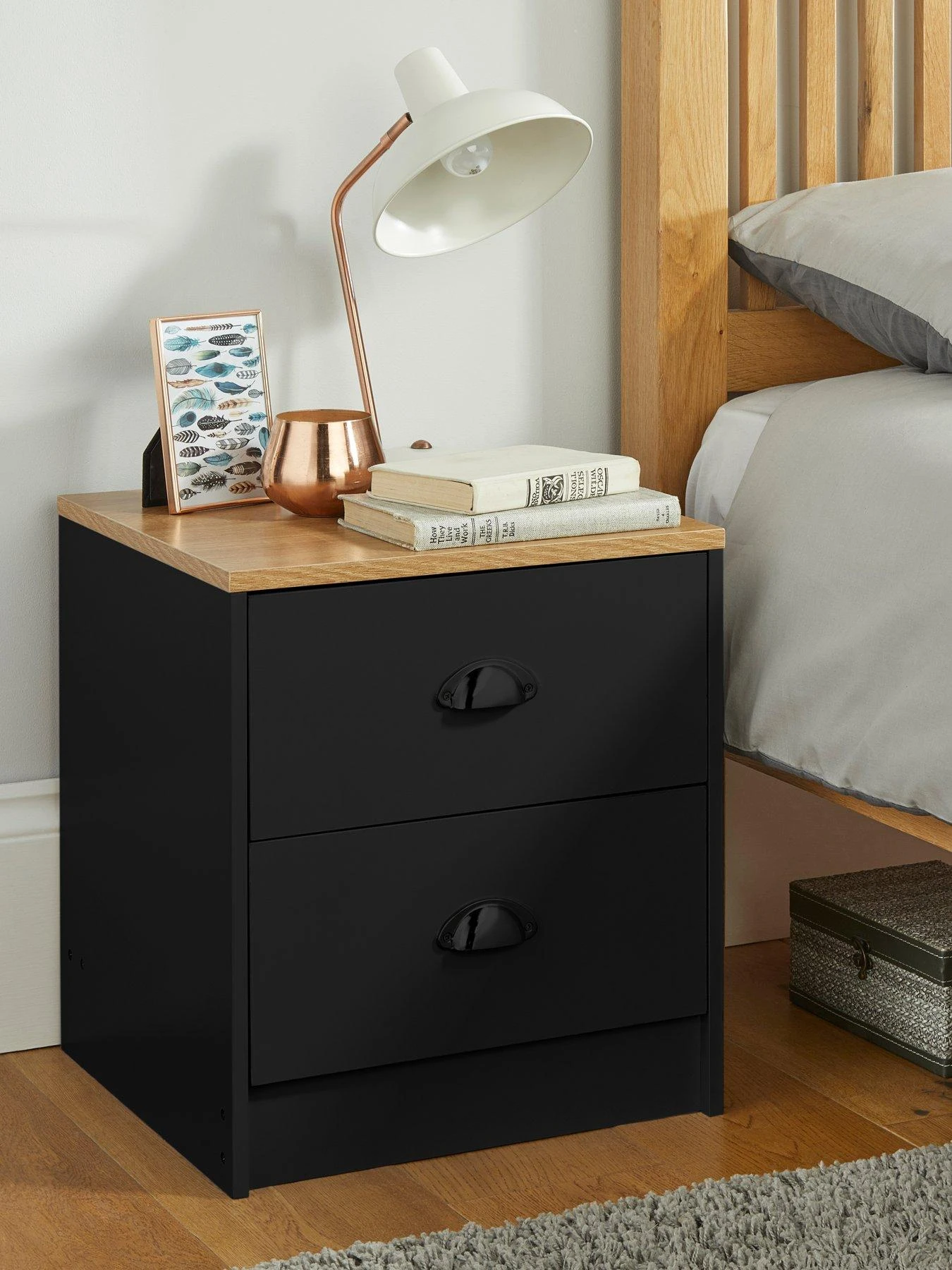 Lloyd Pascal Henley 2 Draw Bedside With Cup Handles 3 Lloyd Pascal Henley 2 Draw Bedside With Cup Handles