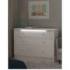 SWIFT Lumiere Ready Assembled 6 Drawer Wide Chest With Led Lights -FurniHaven Shop VNOJQ SQ2 0000000559 WHITE GLOSS SLf