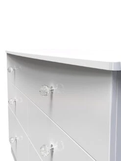 SWIFT Lumiere Ready Assembled 6 Drawer Wide Chest With Led Lights -FurniHaven Shop VNOJQ SQ4 0000000559 WHITE GLOSS SLd