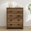GFW Boston 4 Drawer Chest - Oak -FurniHaven Shop VNZX4 SQ1 0000000006 OAK RSr