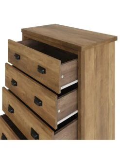 GFW Boston 4 Drawer Chest - Oak -FurniHaven Shop VNZX4 SQ4 0000000006 OAK SLd