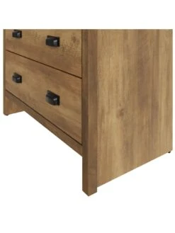 GFW Boston 4 Drawer Chest - Oak -FurniHaven Shop VNZX4 SQ6 0000000006 OAK SLd2
