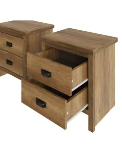 GFW Set Of 2 Boston Bedside Chests - Oak -FurniHaven Shop VNZXO SQ4 0000000006 OAK SLd